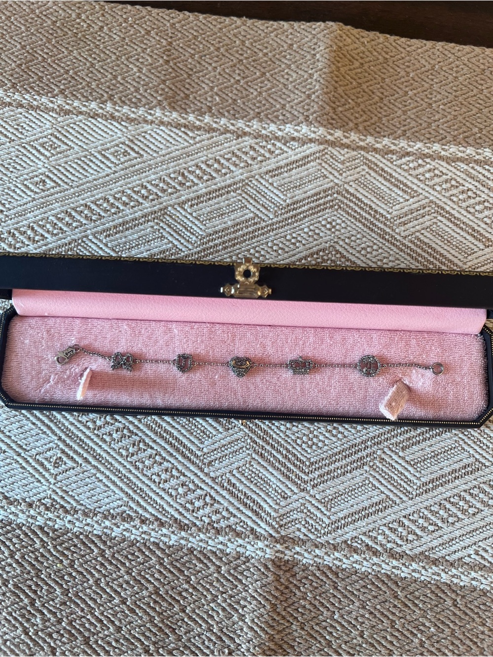 Y2K Juicy Couture Heart Charm Bracelet